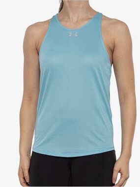 Under Armour HeatGear Qualifier Running Tank Top Blue 1326503 Women’s Size XL